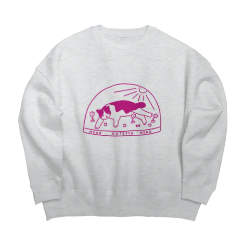 コテツ　スノードーム　ピンク Big Crew Neck Sweatshirt