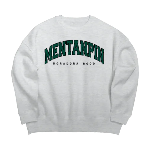 麻雀 メンタンピンドラドラ8000 アーチロゴ Big Crew Neck Sweatshirt