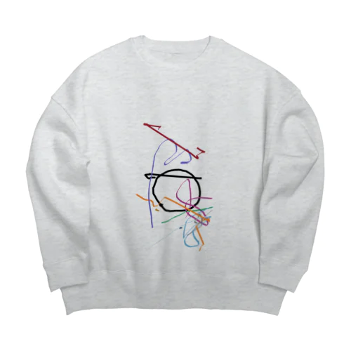 karicoccoアート Big Crew Neck Sweatshirt