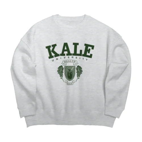 KALE University カレッジロゴ  Big Crew Neck Sweatshirt