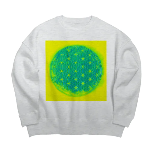 💚パイナップル💛 Big Crew Neck Sweatshirt