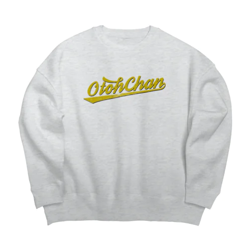 レトロお父ちゃん Big Crew Neck Sweatshirt