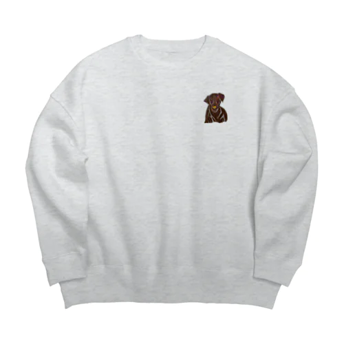 カラフルレトリバー Big Crew Neck Sweatshirt