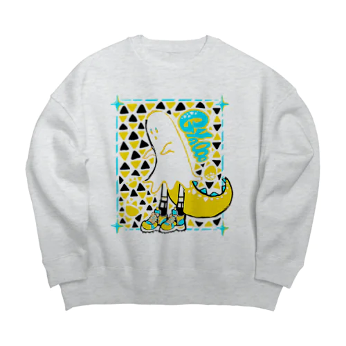 Gyaooost レモネード Big Crew Neck Sweatshirt