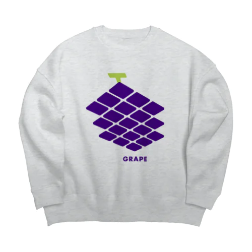 ぶどうヒトフサ Big Crew Neck Sweatshirt