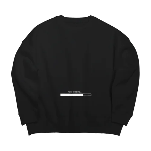 now loading...(白文字) Big Crew Neck Sweatshirt