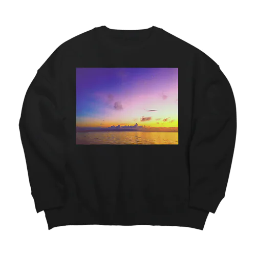 I want to hold you gently. Big Crew Neck Sweatshirt