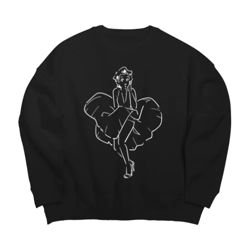 マリリン・モンロー（Marilyn Monroe) Big Crew Neck Sweatshirt