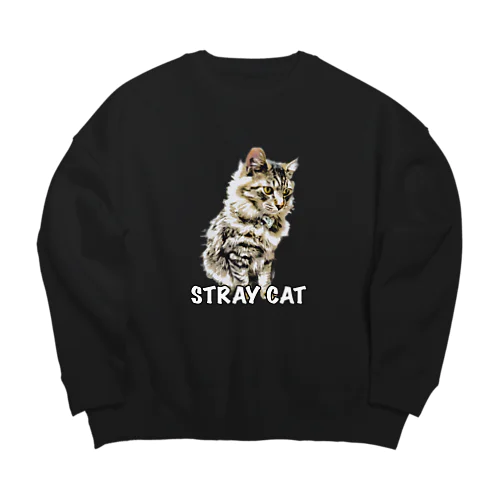 野良猫 Big Crew Neck Sweatshirt
