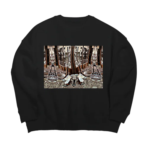 祖母の懐古 Big Crew Neck Sweatshirt