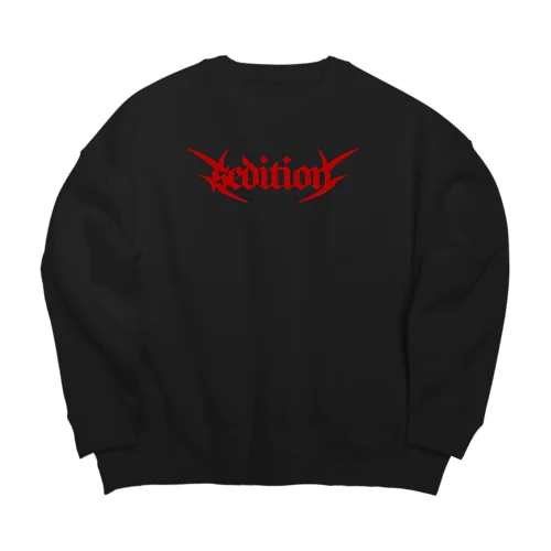 SEDITION (red) Big Crew Neck Sweatshirt