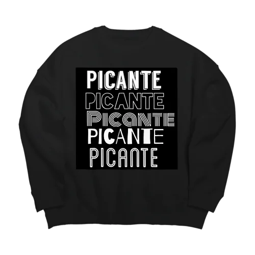 Picante negro  Big Crew Neck Sweatshirt