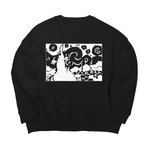 星月夜（ほしづきよ、英語: The starry night） Big Crew Neck Sweatshirt