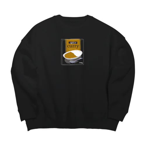 レトルトスパイシーカレー Big Crew Neck Sweatshirt