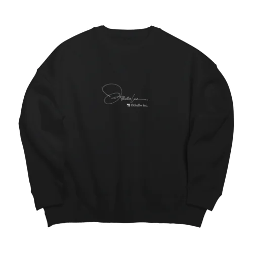 Othello inc. White logo Big Crew Neck Sweatshirt