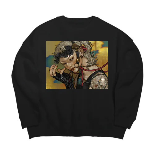 馬具 Big Crew Neck Sweatshirt