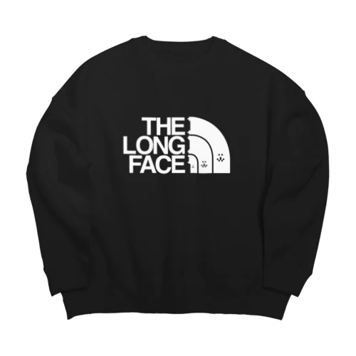 THE LONG FACE WHITELOGO ビッグシルエットスウェット