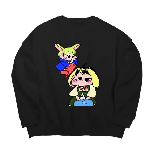 うさみっぷる Big Crew Neck Sweatshirt