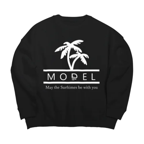 MODEL オリジナルロゴパーム Big Crew Neck Sweatshirt