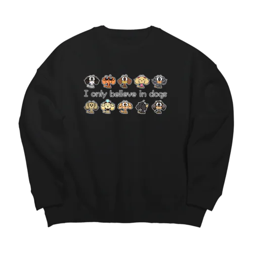 おすわりダックス　整列 Big Crew Neck Sweatshirt