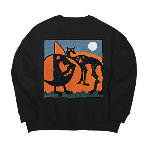 スリラーウルフ Big Crew Neck Sweatshirt