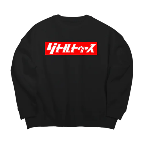 リトルトゥルース　赤バック Big Crew Neck Sweatshirt