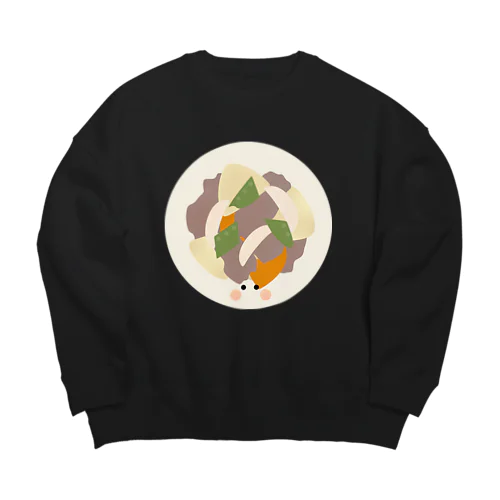 肉じゃがちゃん Big Crew Neck Sweatshirt