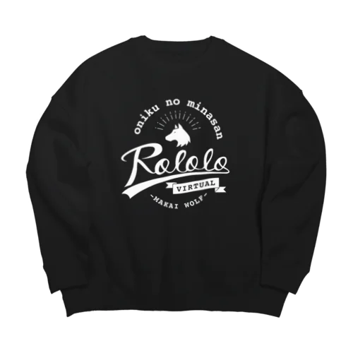 ロロロゴ VINTAGE／ホワイト Big Crew Neck Sweatshirt