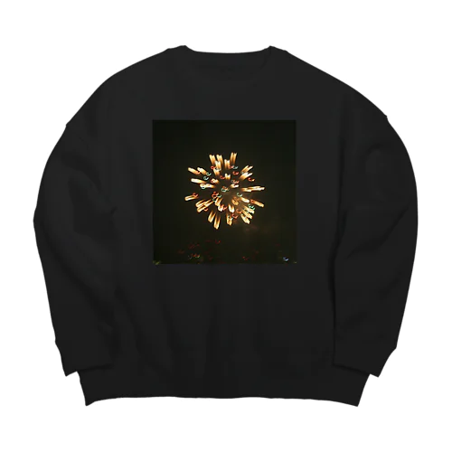 手ブレ花火大会 その1 Big Crew Neck Sweatshirt