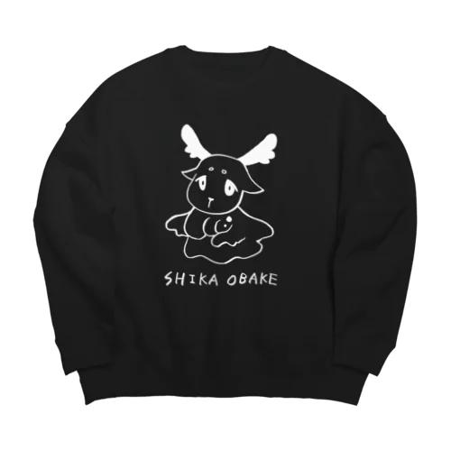 しかおばけ Big Crew Neck Sweatshirt