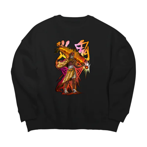 炎鬼 Big Crew Neck Sweatshirt