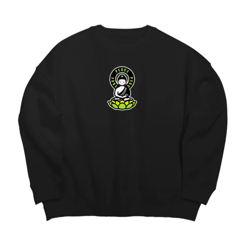 PEACE BUDDHA Big Crew Neck Sweatshirt