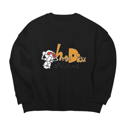 スーパーヒーロー　oh mon Dieu Big Crew Neck Sweatshirt