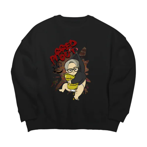 PIGGED OUT！！ Big Crew Neck Sweatshirt