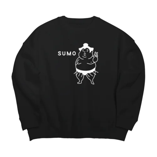 SUMO (白線) Big Crew Neck Sweatshirt