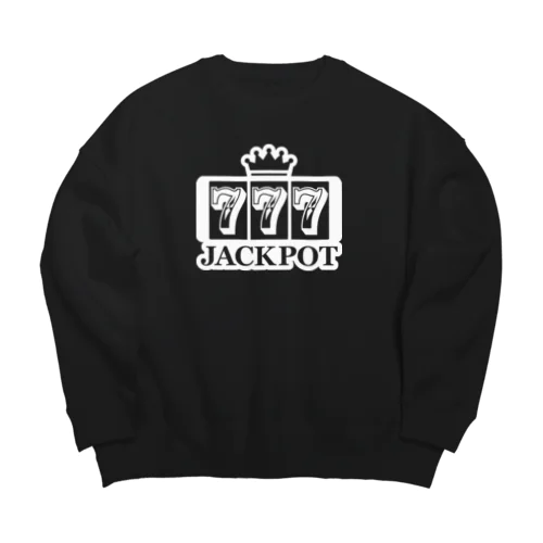 ジャックポット スリーセヴン ホワイト Big Crew Neck Sweatshirt