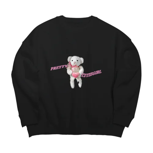 YOU ARE PRETTY LOVELY CUTIE GIRL Big Crew Neck Sweatshirt