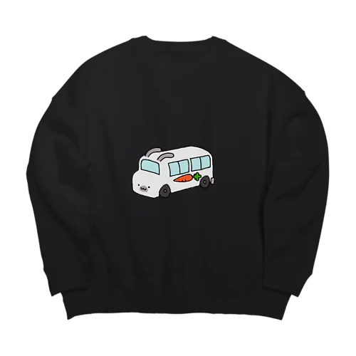 うさぎ幼稚園(しろ) Big Crew Neck Sweatshirt