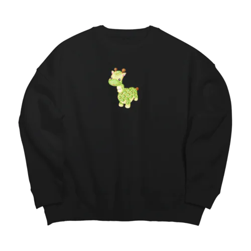 フルーツアニマル　ラフランスキリン Big Crew Neck Sweatshirt