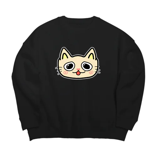 ねこちゃん Big Crew Neck Sweatshirt