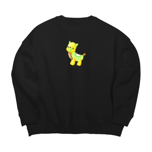 フルーツアニマル　キウイシカ Big Crew Neck Sweatshirt