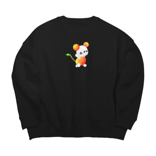 フルーツアニマル　サクランボネズミ Big Crew Neck Sweatshirt