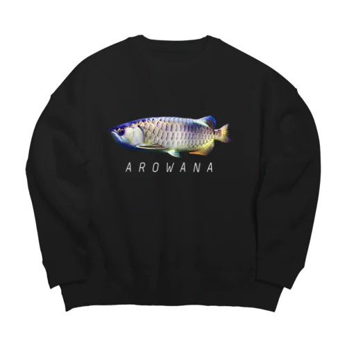 アジアアロワナくん濃色用 Big Crew Neck Sweatshirt