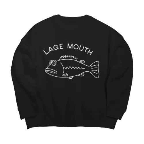 ビッグマウスなバスくん（白線版） Big Crew Neck Sweatshirt