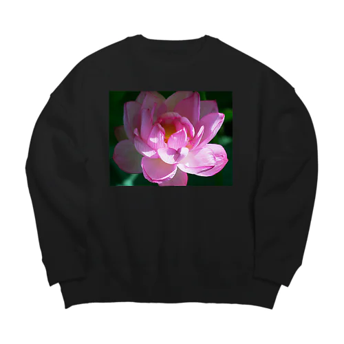 癒しの風景（ハス） Big Crew Neck Sweatshirt