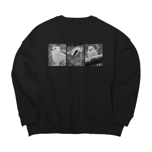 【好評！！シマエナガ】 Big Crew Neck Sweatshirt