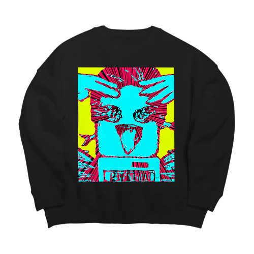 『数の子』明太子背景Ver. Big Crew Neck Sweatshirt