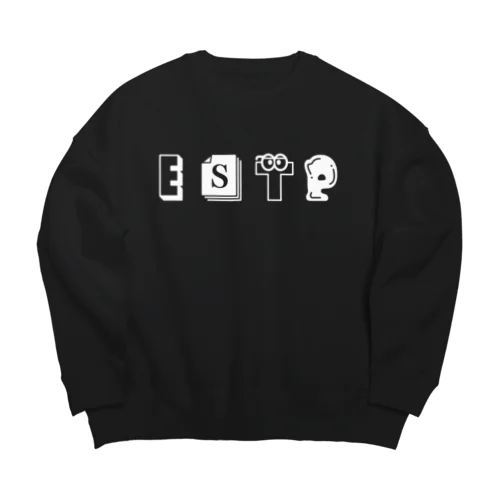 MBTI　ESTPさん用　グッズ　黒 Big Crew Neck Sweatshirt