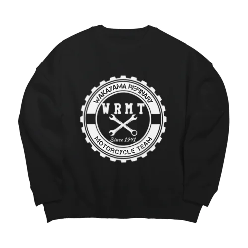 WRMT WHITE LOGO Big Crew Neck Sweatshirt