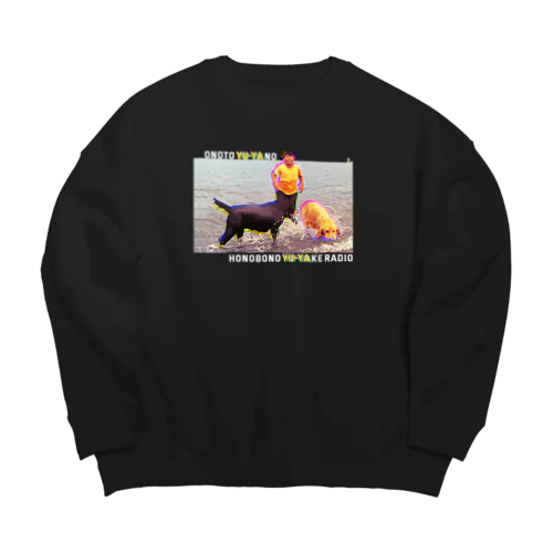 思い出（ネオン） Big Crew Neck Sweatshirt